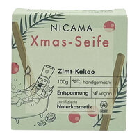 NICAMA zertifizierte Bio-Weihnachtsseife Zimt-Kakao 100g