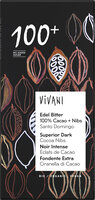 Edel Bitter 100% Cacao + Nibs, Santo Domingo