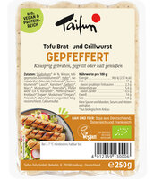 Tofu Brat- und Grillwurst Gepfeffert