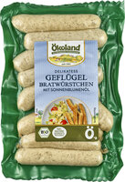 Delikatess Geflügel-Bratwürstchen mit Sonnenblumenöl