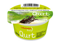 Quarkspeise mit Joghurt +Sahne Vanille