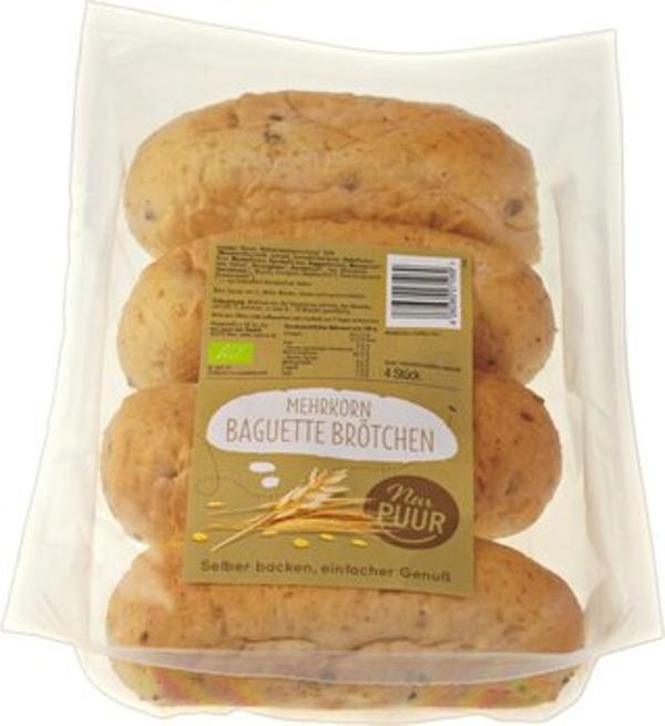 Produktfoto zu Baguette Brötchen Mehrkorn 4 Stück