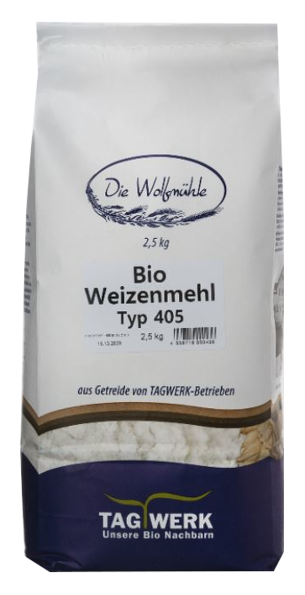 Produktfoto zu Weizenmehl 2,5kg Type 405