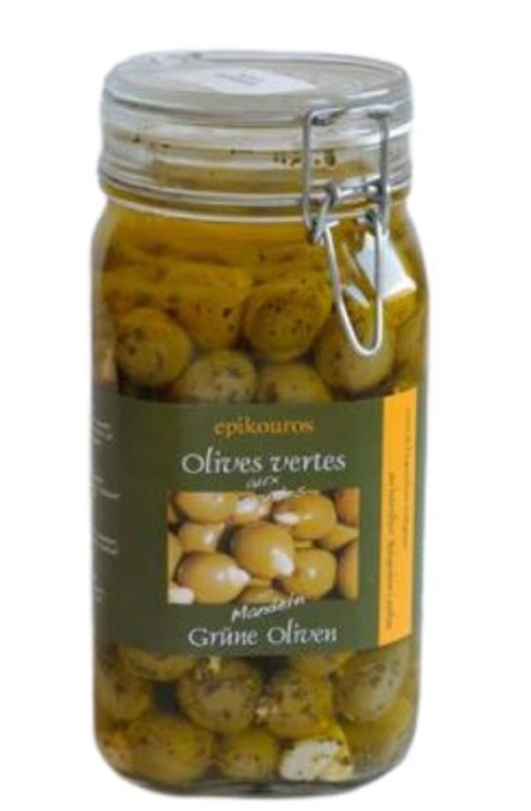 Produktfoto zu Grüne Oliven mit Mandeln