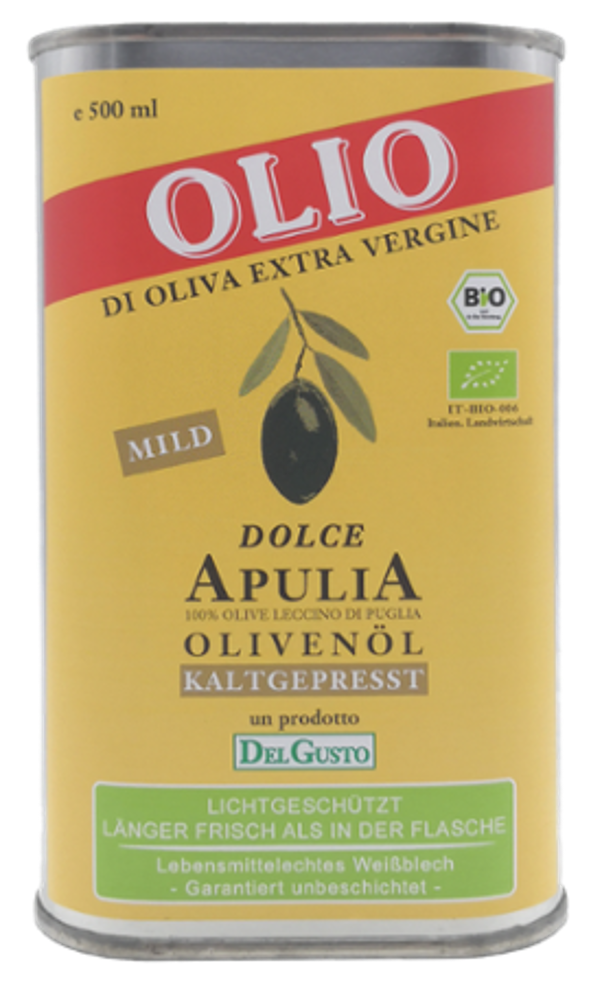 Produktfoto zu Olivenöl Dolce Apulia, 500ml