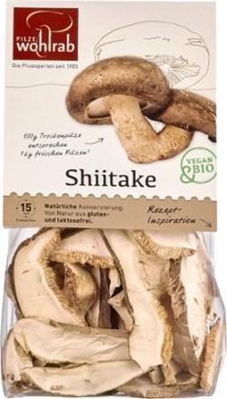 Shiitake in Scheiben & getrocknet