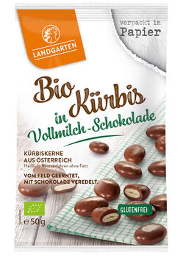 Produktfoto zu Kürbiskerne in Vollmilchschokolade
