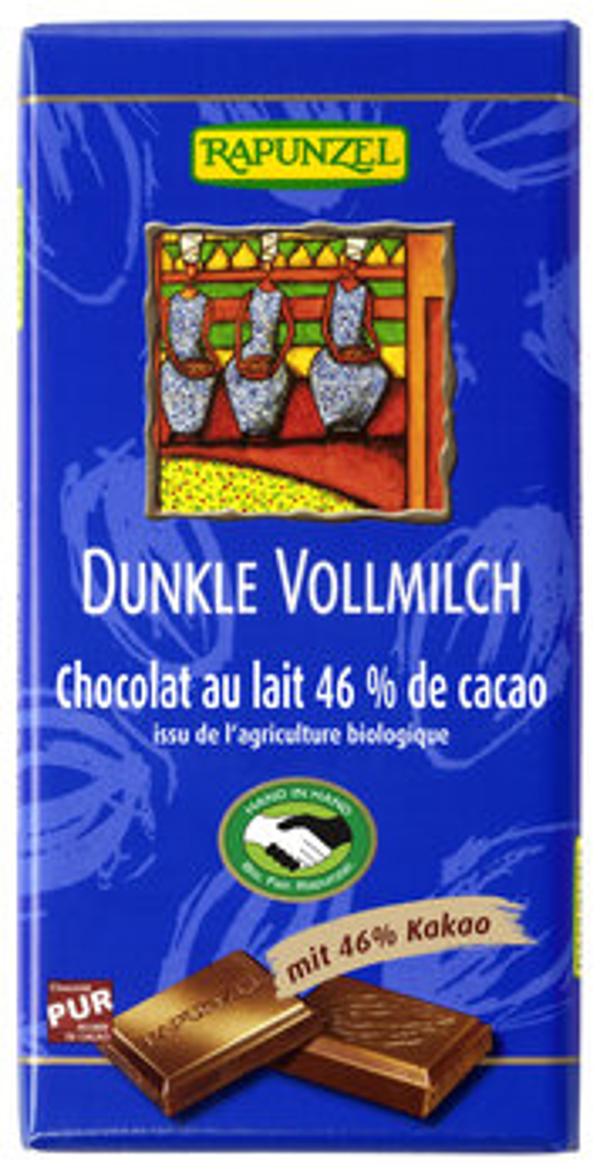 Produktfoto zu Schokolade Dunkle Vollmilch 46% Kakao