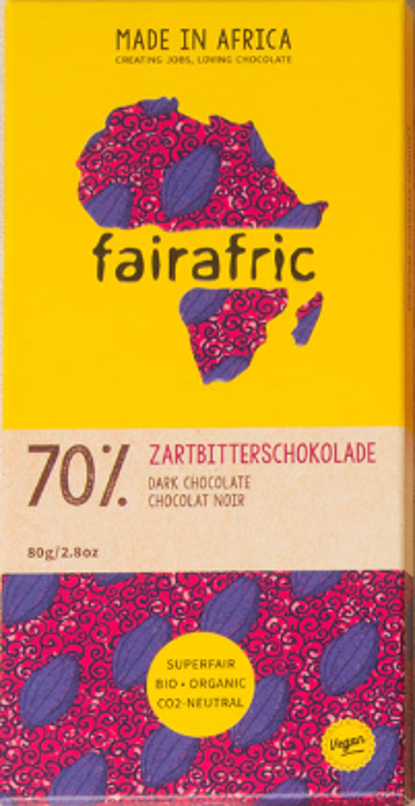 Produktfoto zu Zartbitterschokolade 70%