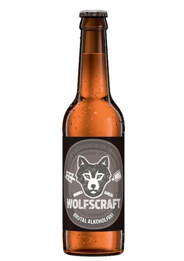 Produktfoto zu Bier alkoholfrei Wolfscraft Brutal 0,33l