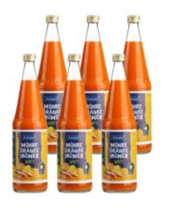 Möhre-Orange-Ingwer Saft  6x0,7l