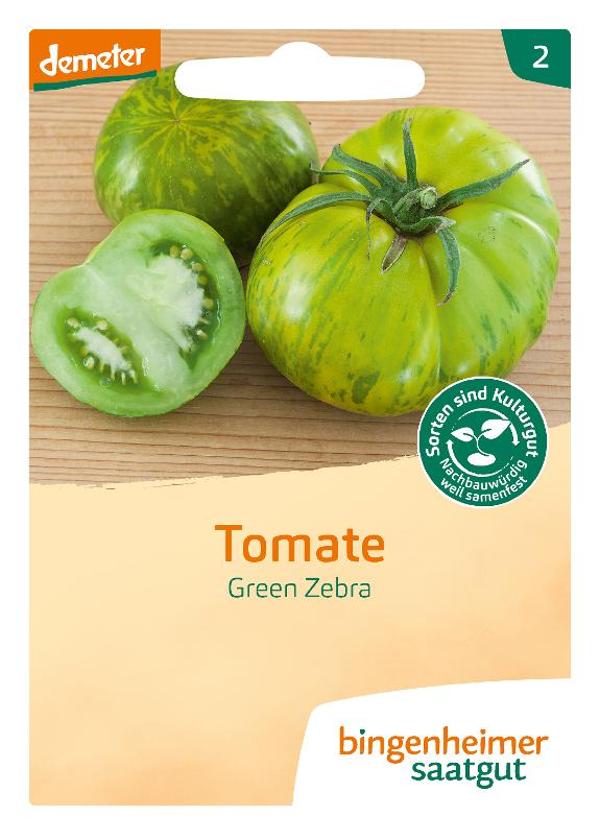 Produktfoto zu Saatgut Tomate Green Zebra