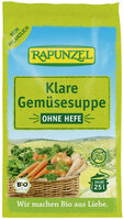 Klare Gemüsesuppe, ohne Hefe