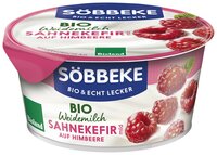 Bio Weidemilch Sahnekefir mild auf Himbeere 10 % Fett 150g Becher