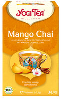 Yogi Tea® Mango Chai, Bio-Gewürztee mit Mango, Orange und Zimt
