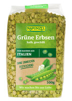 Erbsen grün, halb, geschält