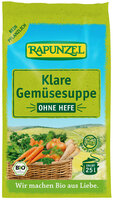 Klare Gemüsesuppe, ohne Hefe