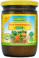 Klare Gemüsesuppe, mit Bio-Hefe