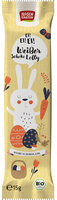 Weißer Schoko-Lolly Hase