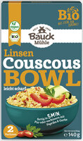 Couscous Bowl Linsen leicht scharf Bio