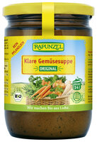 Klare Gemüsesuppe, mit Bio-Hefe