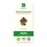 Bio Dattel Schokolade - Haselnuss 56%
