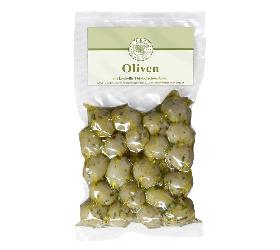Oliven grün, mariniert