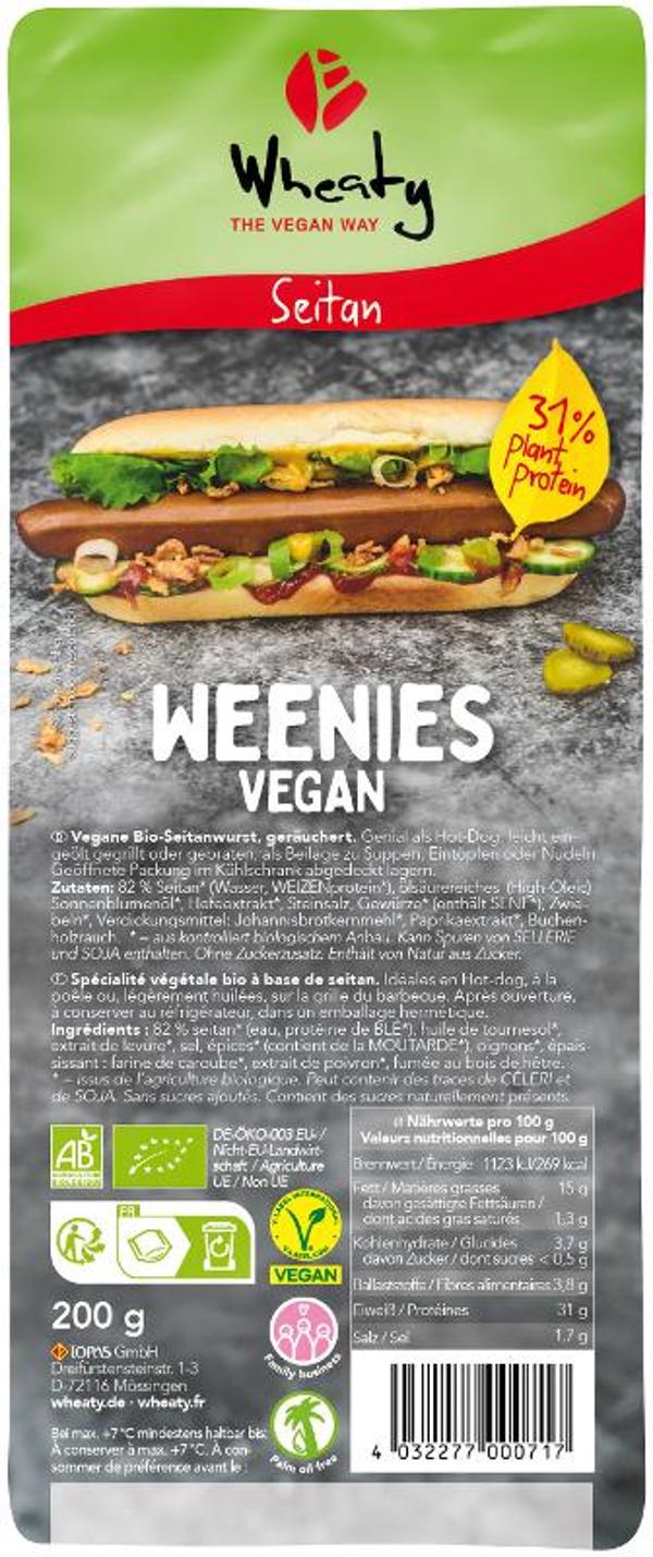 Produktfoto zu Wheaty Vegane Weenies