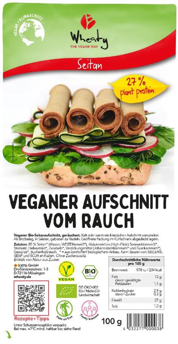 Produktfoto zu Wheaty Veganer Aufschnitt vom Rauch, Vegane Slices vom Rauch