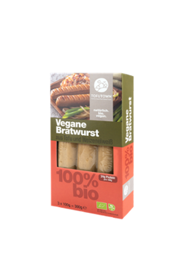 Produktfoto zu Vegane Bratwurst 3 Stk