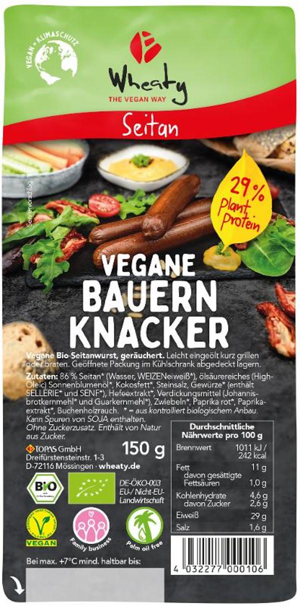 Produktfoto zu Vegane Bauern Knacker 150 g