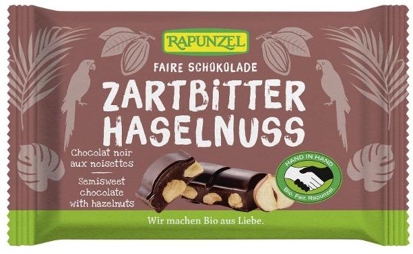 Produktfoto zu Rapunzel, Zartbitter Schokolade 60% mit ganzen Haselnüssen