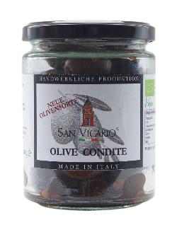 Oliven condite mit Knoblauch u