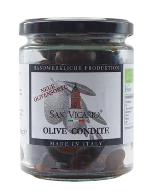 Produktfoto zu Oliven condite mit Knoblauch u