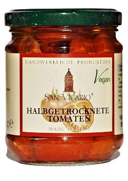 Halbgetrocknete Tomaten in Öl