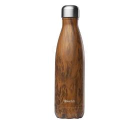 Isotherme Flasche - Wood 500ml QWETCH
