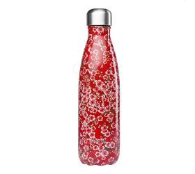 Isotherme Flasche - Flowers rot 500ml  QWETCH