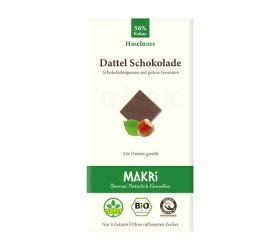Dattelschokolade Haselnuss 56%Kakao