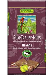 Rum-Traube-Nuss Vollmilchschokolade 100g