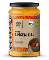 rotes Linsen-Dal mit Kurkuma 380ml Bio & vegan