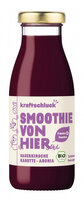 kraftschluck, lila Smoothie, SAUERKIRSCHE, KAROTTE, ARONIA, bio, 0,25L
