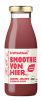 kraftschluck, roter Smoothie, ERDBEERE, JOHANNIS- & HASKAPBEERE, bio, 0,25 l