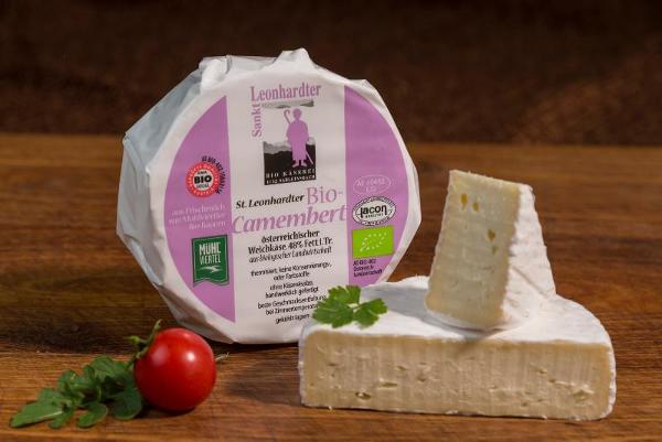Produktfoto zu Camembert natur 180g St. Leonhardter Biokäserei