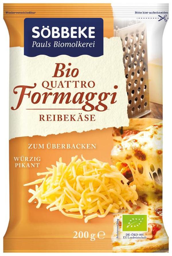 Produktfoto zu Gratinkäse quattro formaggi Reibekäse 200g Söbbeke