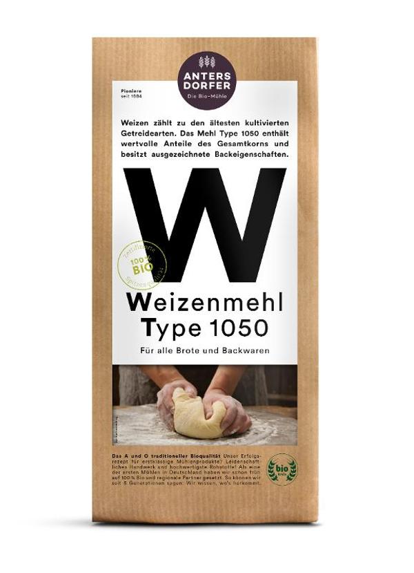 Produktfoto zu Weizenmehl Type 1050 1kg Antersdorfer Mühle