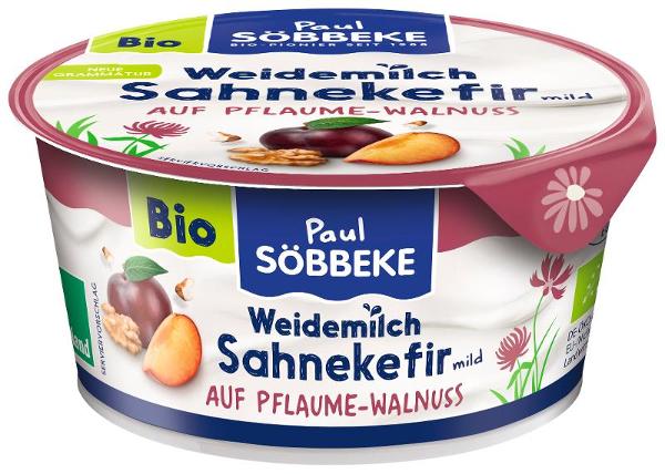 Produktfoto zu Sahnekefir auf Pflaume-Walnuss 150g Söbbeke