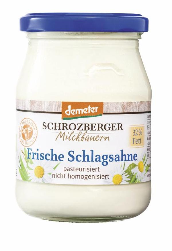 Produktfoto zu Schlagsahne 32% 250g Schrozberger Milchbauern