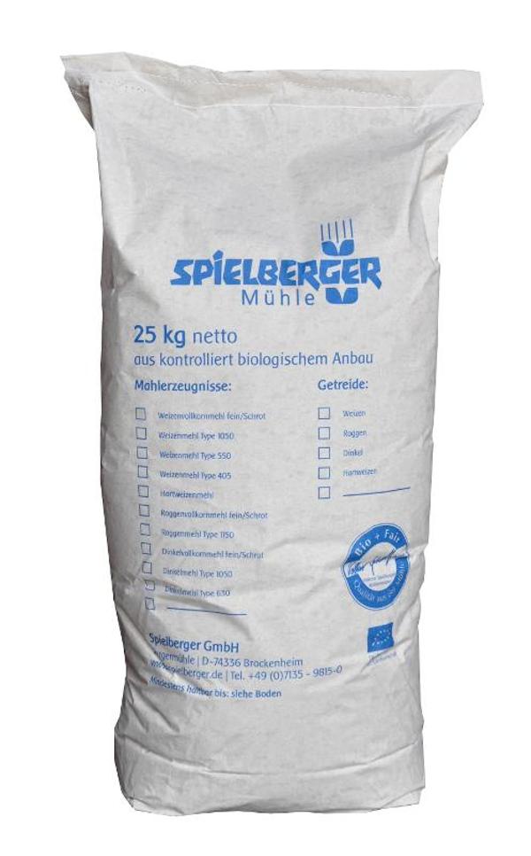 Produktfoto zu Weizenmehl 550 25kg Spielberger Mühle