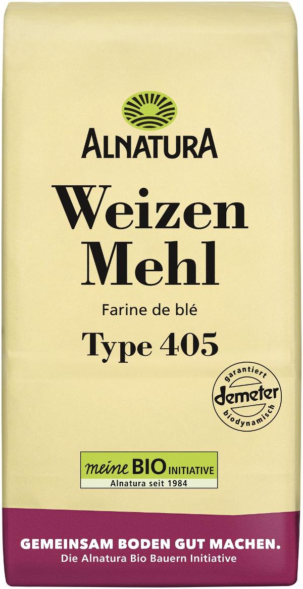 Produktfoto zu Weizenmehl Type 405 1 kg Alnatura