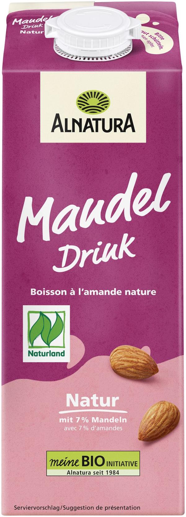 Produktfoto zu Mandel Drink natur 1l Alnatura